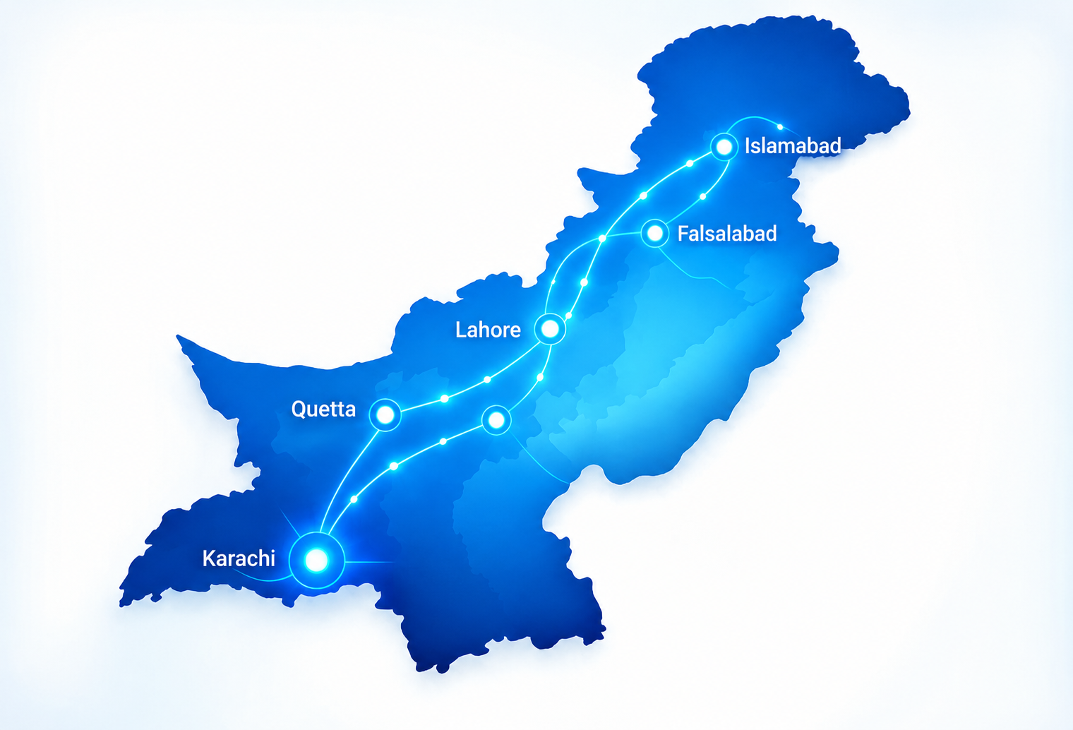 Indus TradeSphere Pakistan Distribution Map